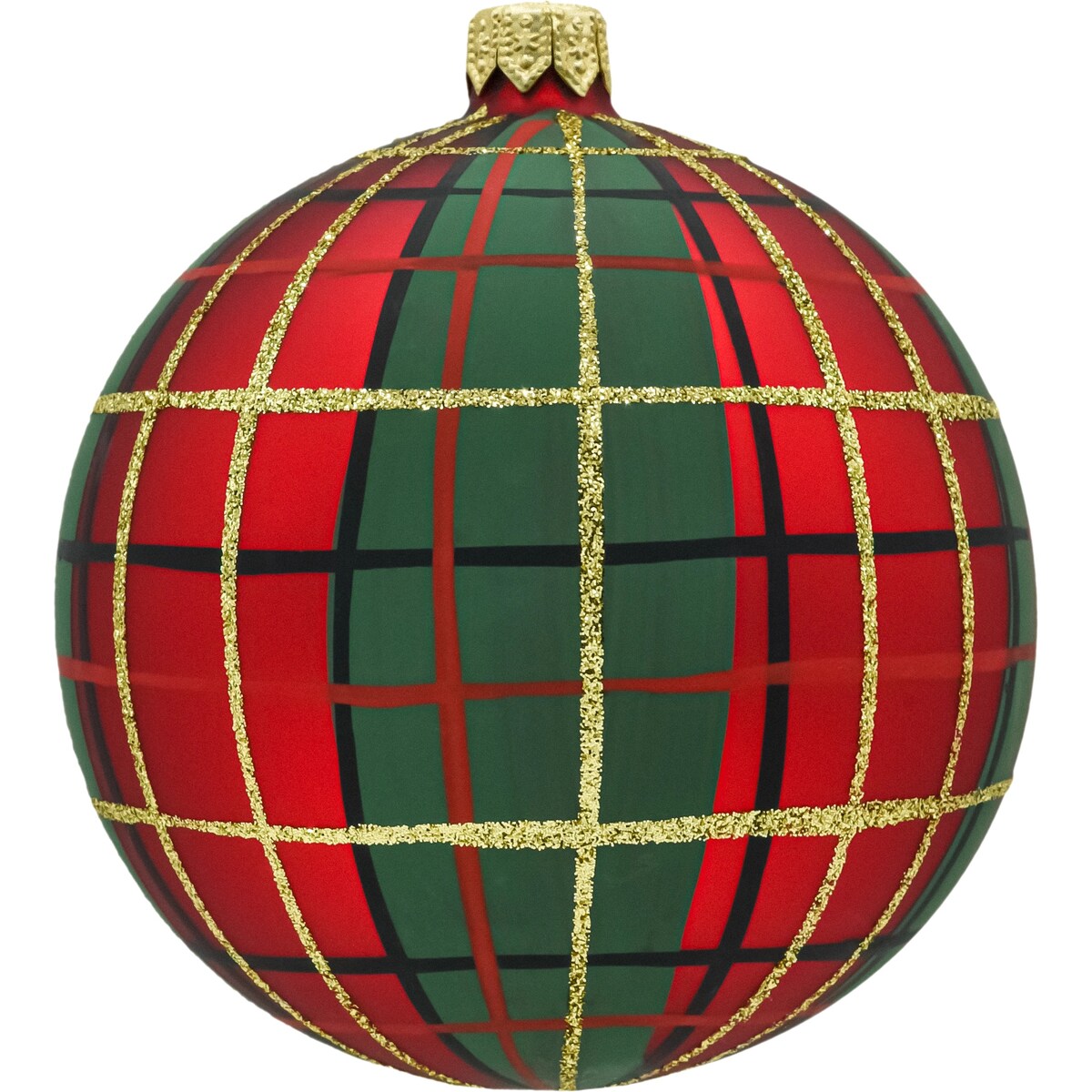 Bombka choinkowa: Okrągłe Szkocka Krata: zestaw