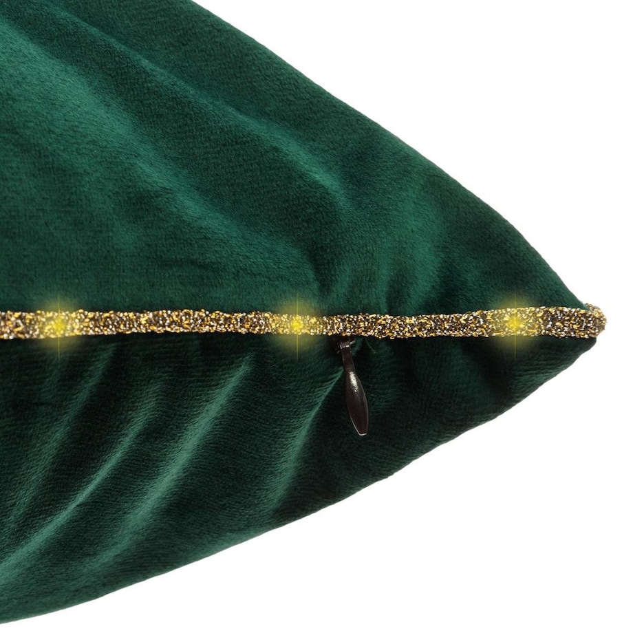 Poduszka aksamitna z podświetleniem LED, 40 40 cm