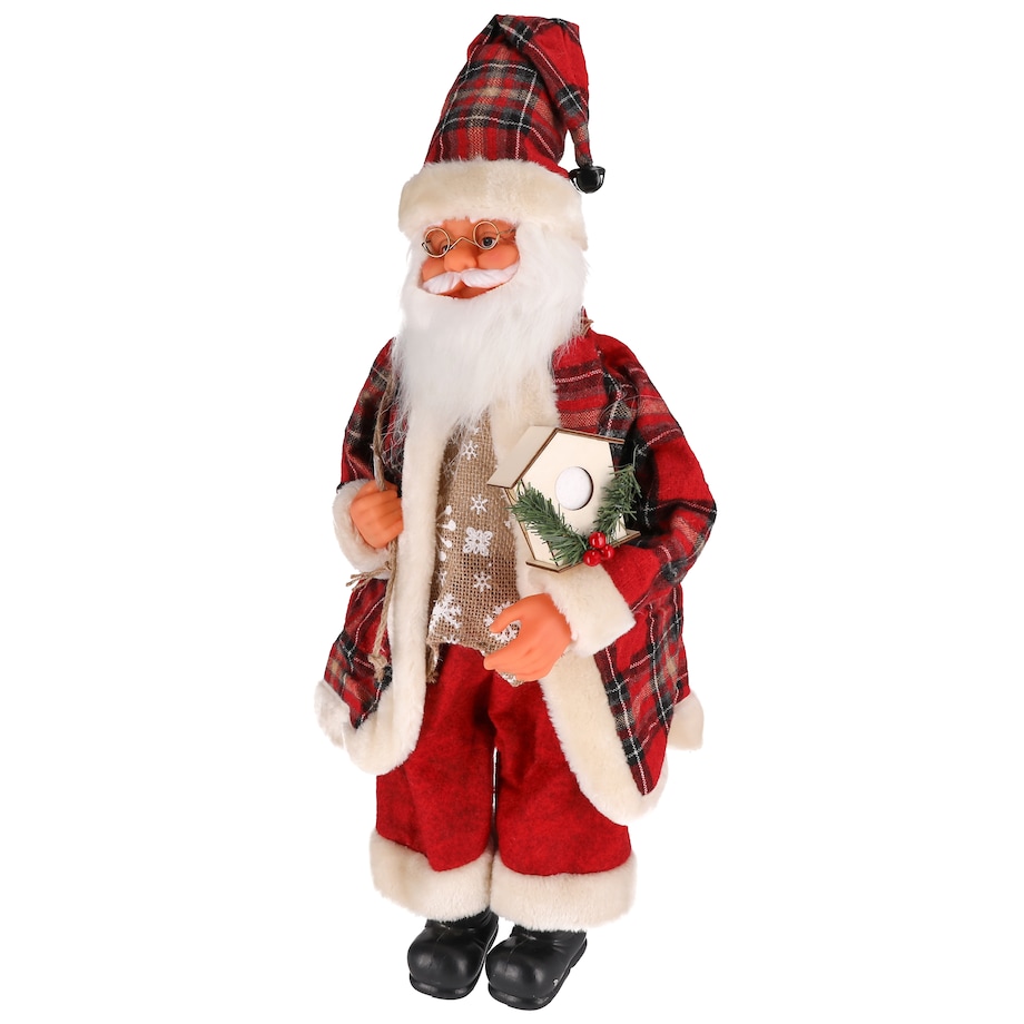 ŚWIĘTY MIKOŁAJ świąteczny figurka DUŻY skandynawski