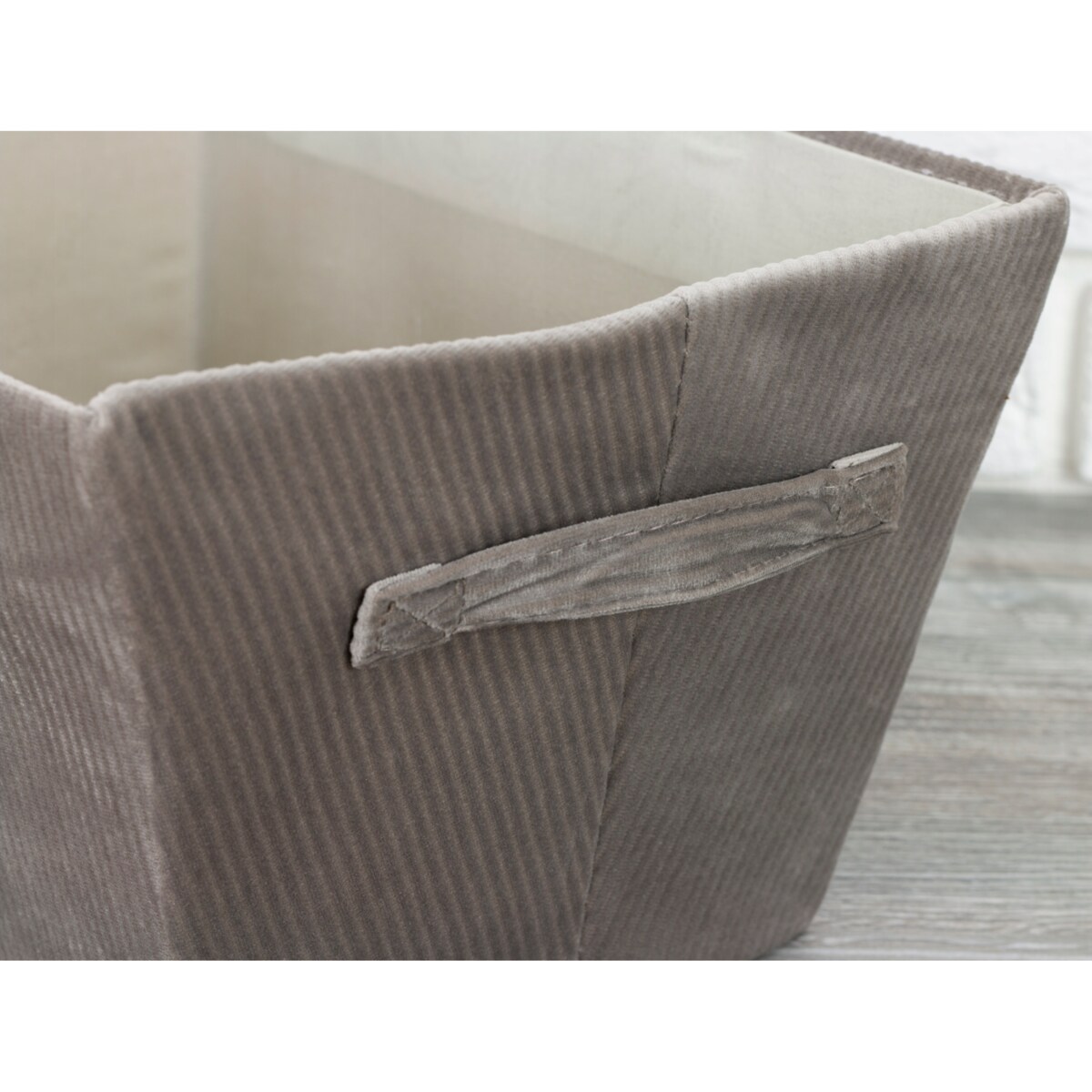 PUDEŁKO organizer na drobiazgi SZARE 34x26cm