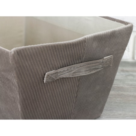 PUDEŁKO organizer na drobiazgi SZARE 34x26cm