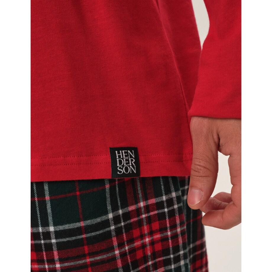 Piżama Honest 41914-33X Czerwona Czerwony, XL