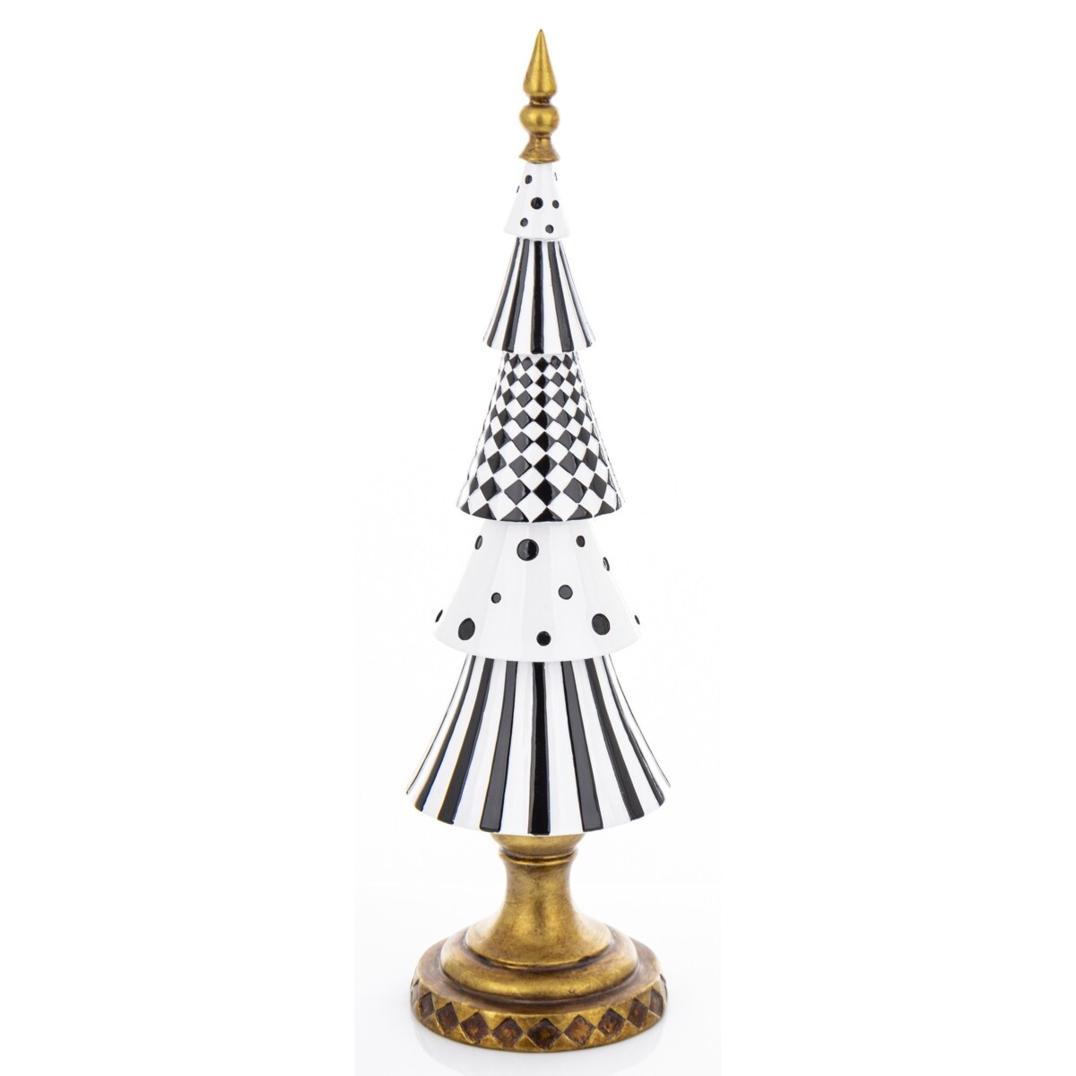 Choinka czarno-biała POP-ART 44,5x12x12 cm.