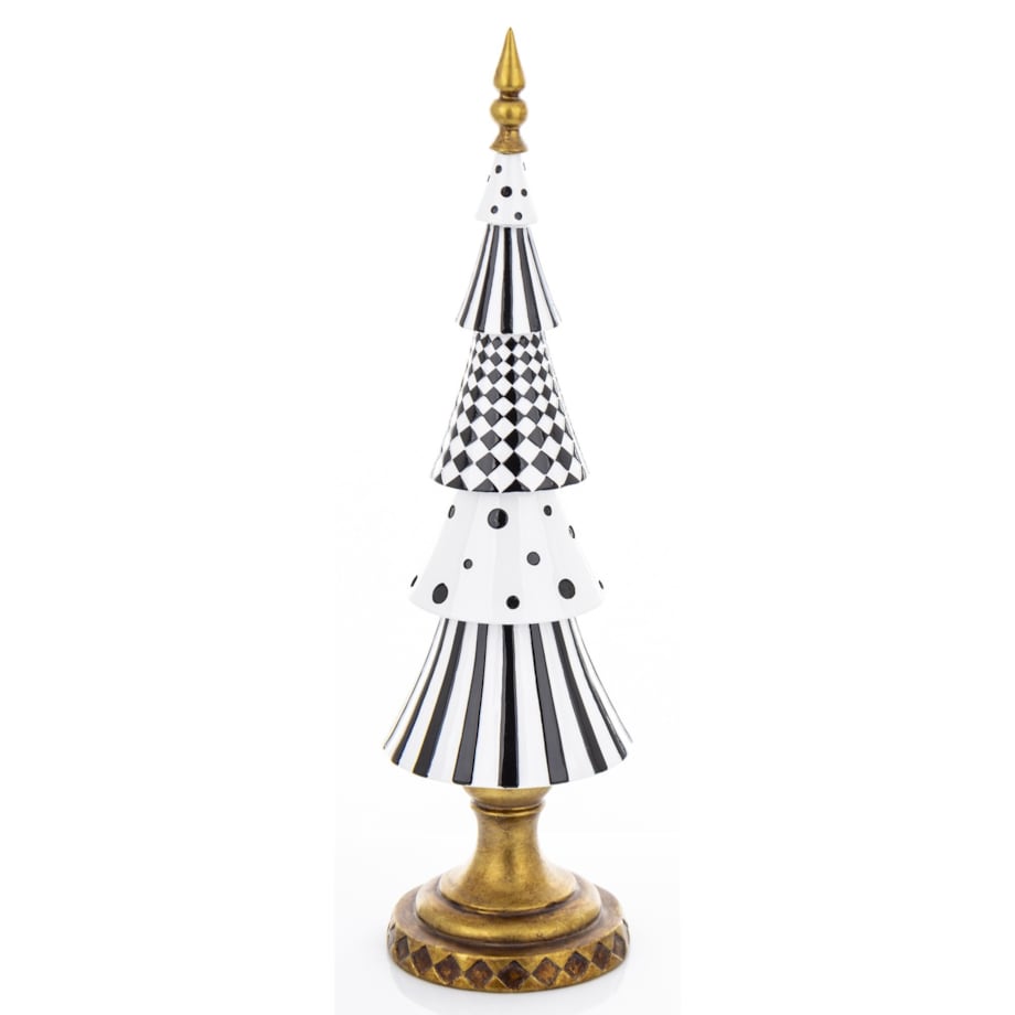 Choinka czarno-biała POP-ART 44,5x12x12 cm.