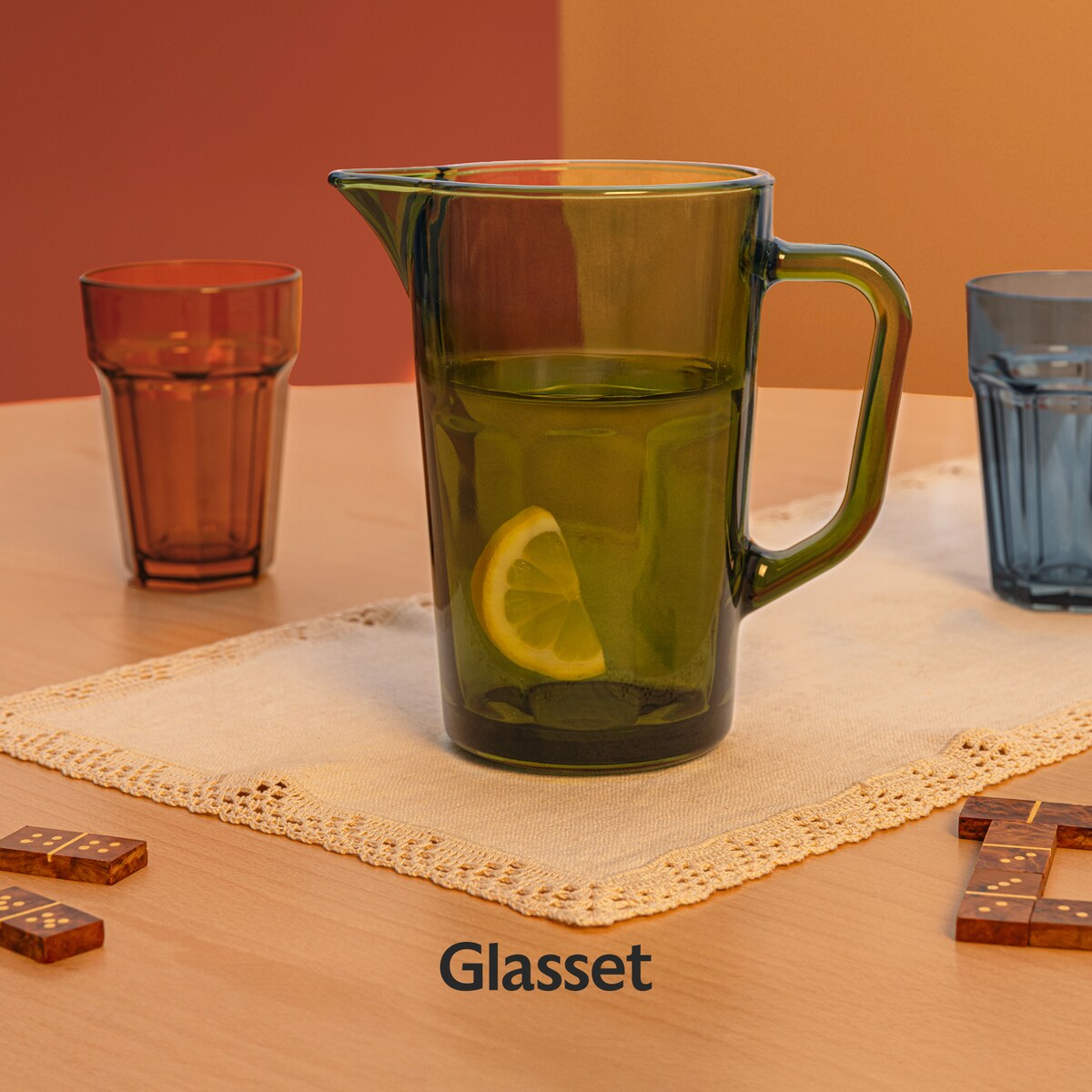 Dzbanek w stylu vintage zielony Alva Retro 1000 ml