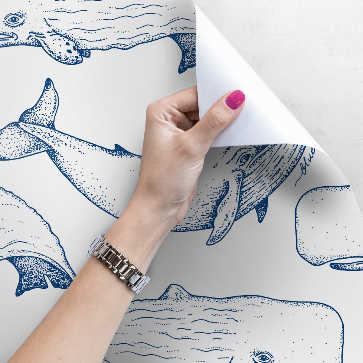 Tapeta Wieloryby, 416x254cm