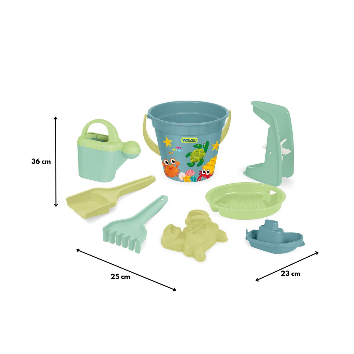 WADER Replay SeaWorld Komplet Do Piasku 8 El Do Zabawy Na Świeżym Powietrzu