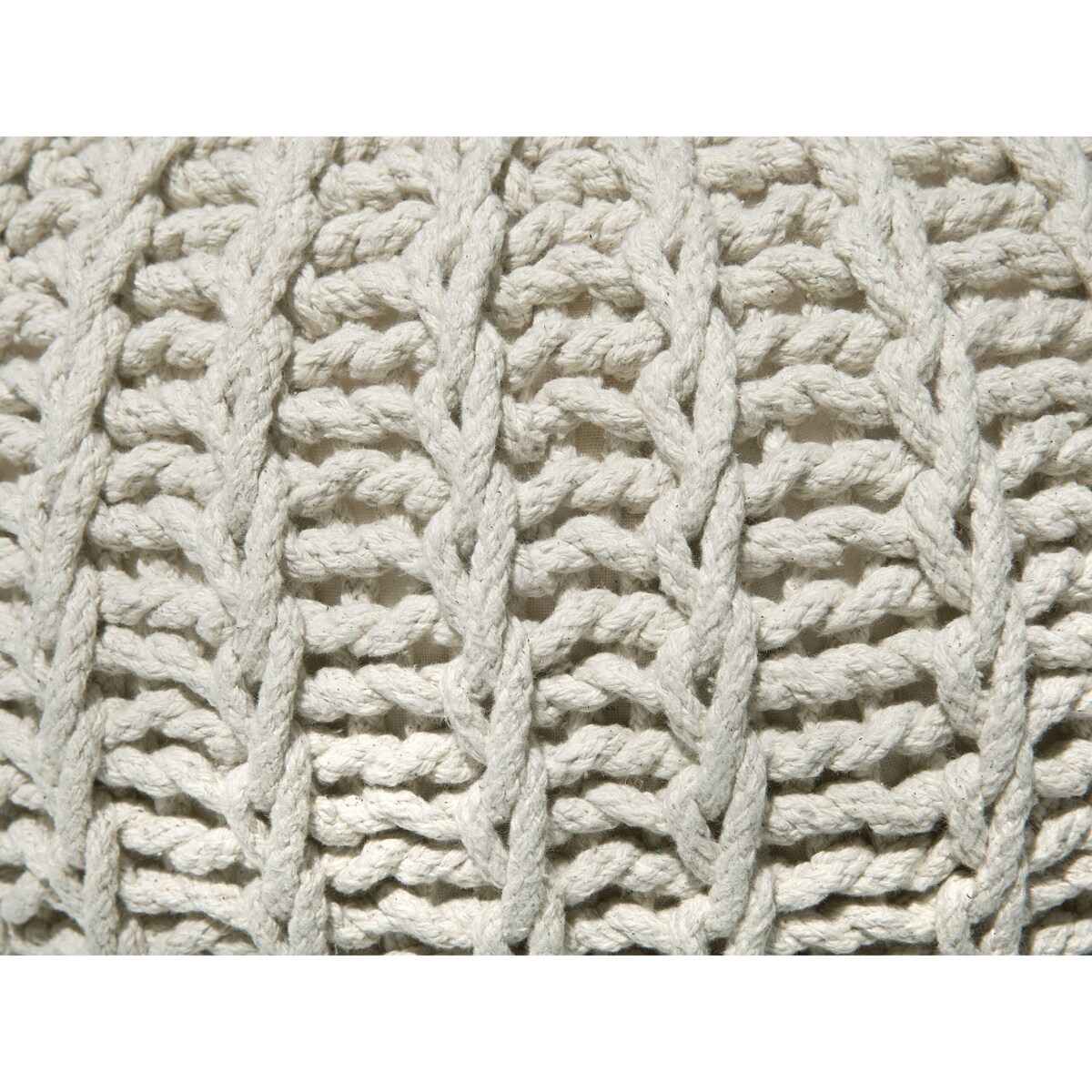 Puf 50 x 35 cm beżowy CONRAD II