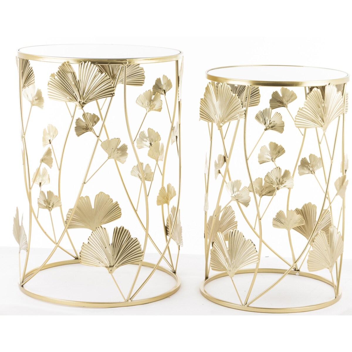 Stolik kawowy 2 szt. 55x38x38 i 50x33x33 cm BILOBA