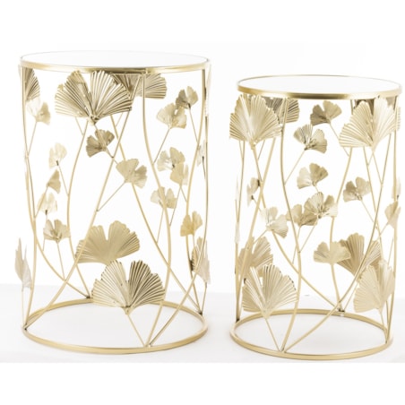 Stolik kawowy 2 szt. 55x38x38 i 50x33x33 cm BILOBA