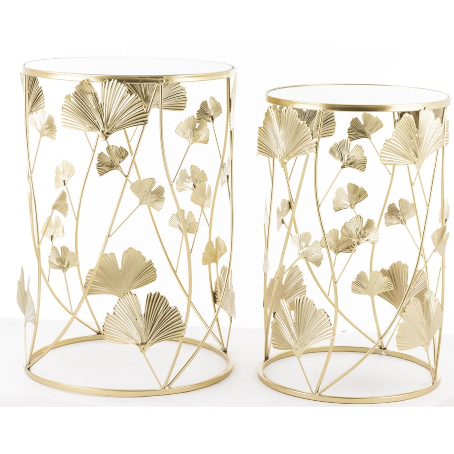 Stolik kawowy 2 szt. 55x38x38 i 50x33x33 cm BILOBA