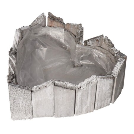 Doniczka Osłonka Drewniana Serce Szara Doniczki