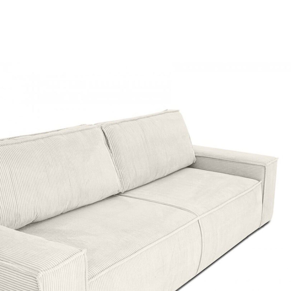 Sofa do salonu rozkładana Pllow KH1501100207 sztruks wygoda jasny beżowy, King Home