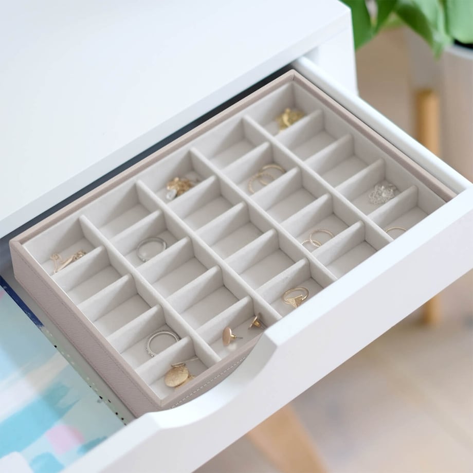 Szkatułka na biżuterię Stackers 25 komorowa classic taupe