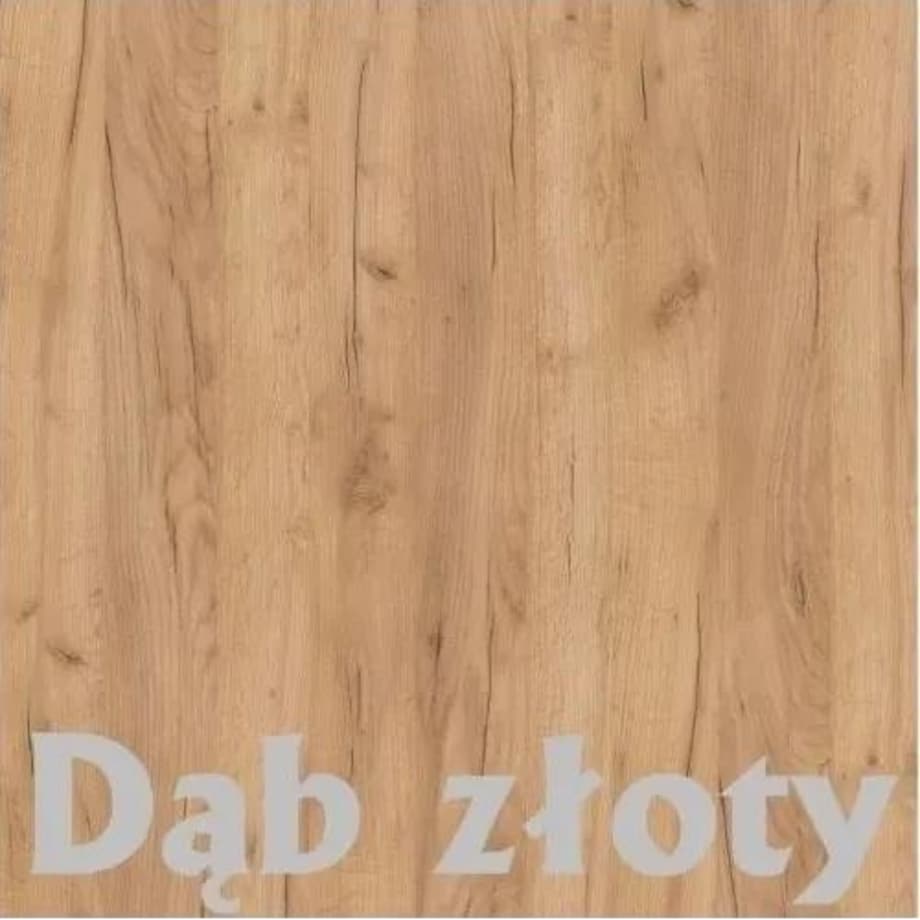 Łóżko piętrowe ZALA 180x80 białe/dąb złoty