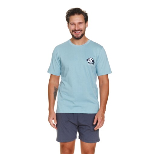 Doctor Nap Niebieska piżama męska - 2XL
