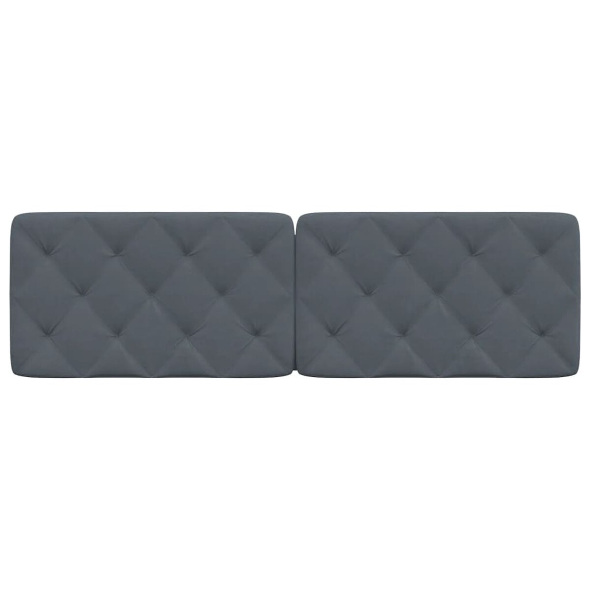 vidaXL Poduszka na wezgłowie, ciemnoszara, 160 cm, aksamitna