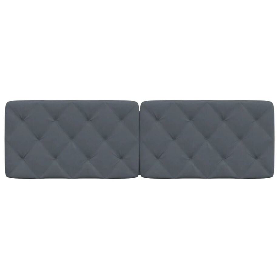 vidaXL Poduszka na wezgłowie, ciemnoszara, 160 cm, aksamitna