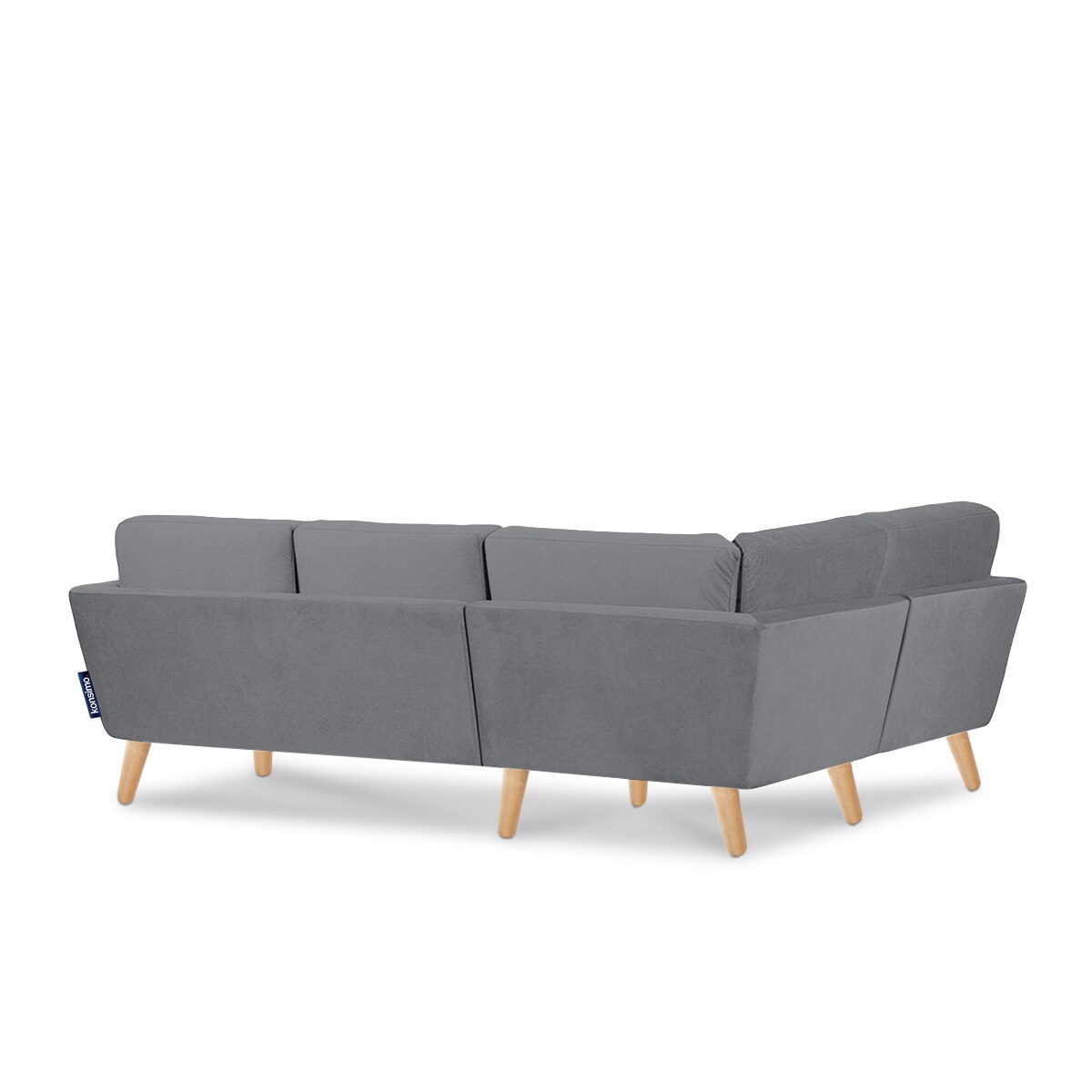 KONSIMO TAGIO Szary narożnik skandynawski, lewy