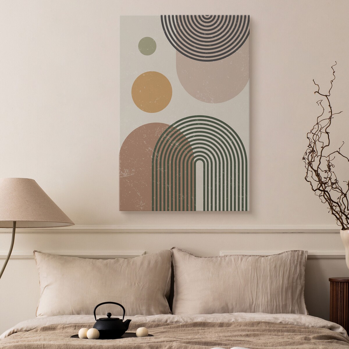 Obraz Kształty Geometryczne Aztecki Styl 80x120cm