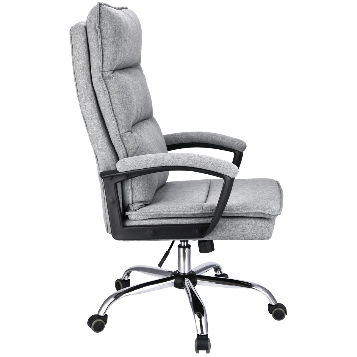 Fotel biurowy ESPO tkanina jasny szary