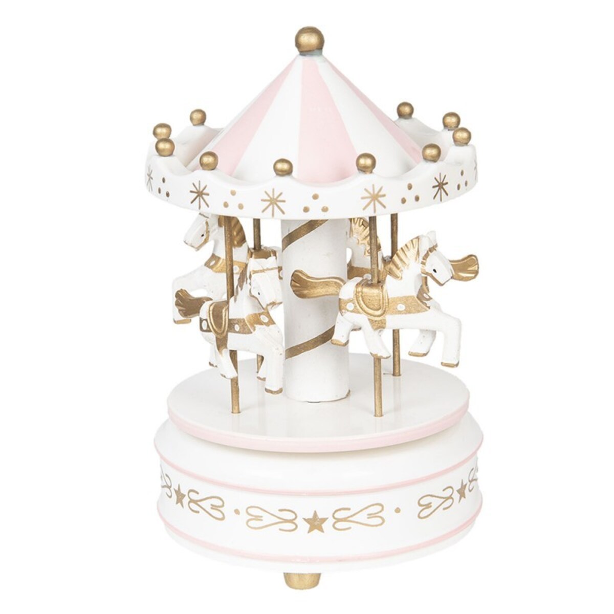 Karuzela- pozytywka z konikami Różowy
