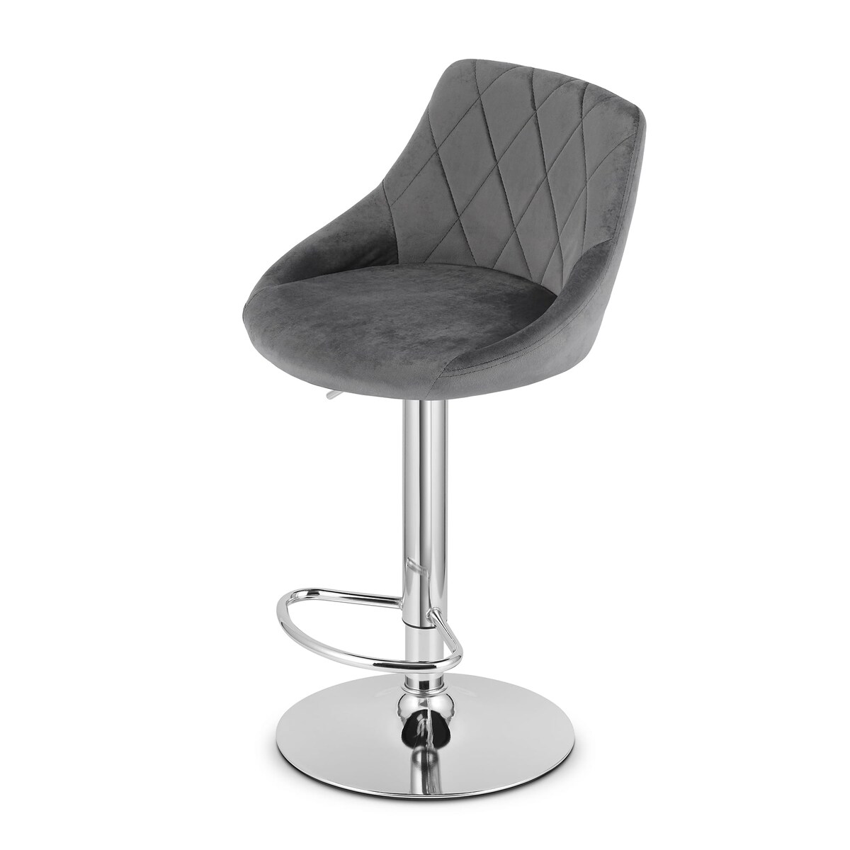 Hoker Do Jadalni Kuchni Baru Wysoki Kast Zestaw 2 Sztuki Szary