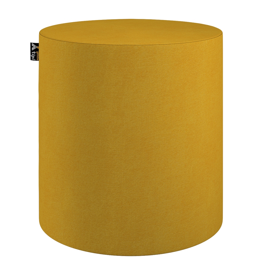 Puf Bobby, musztardowy szenil, ø40, wys. 40 cm, Lollipop