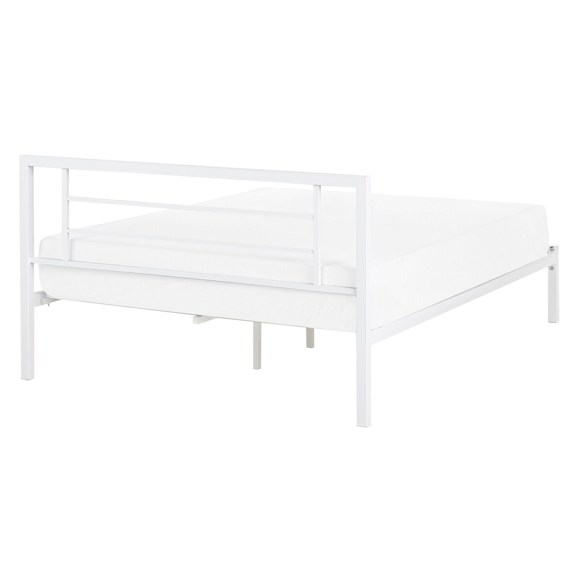 Łóżko metalowe 140 x 200 cm białe CUSSET