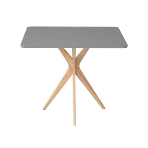 Stół CUTTI 55x80 ciemny szary/jesion