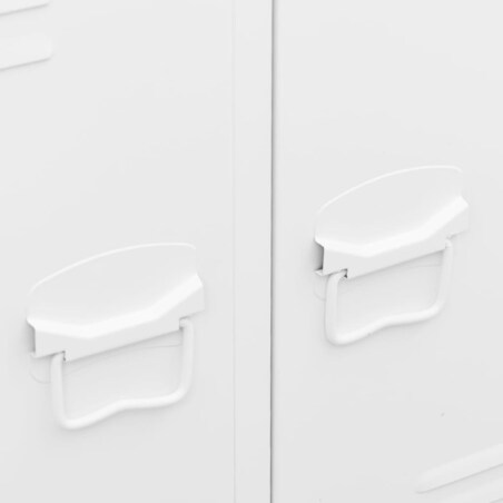 vidaXL Szafa w stylu industrialnym, biała, 67x35x107 cm, stal