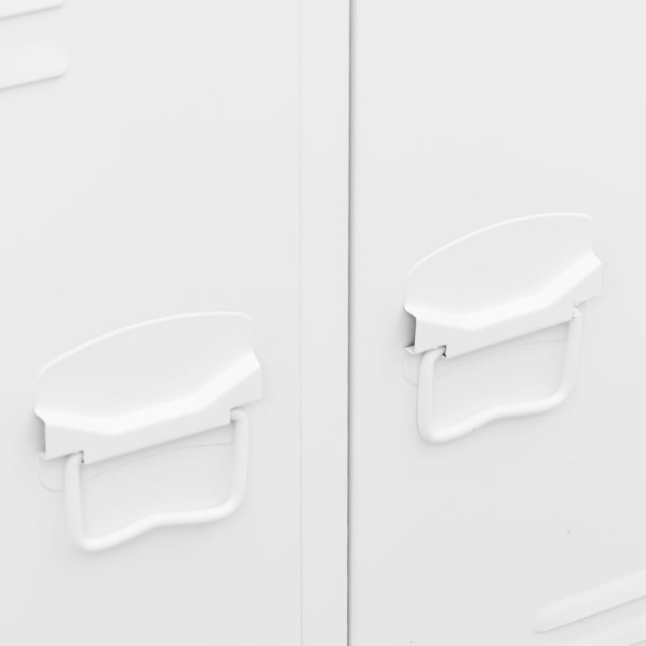 vidaXL Szafa w stylu industrialnym, biała, 67x35x107 cm, stal