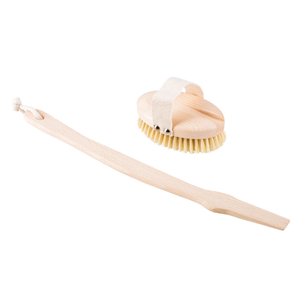 Szczotka do masażu ciała na sucho – miękkie włókno, wersja z kijem, No.4