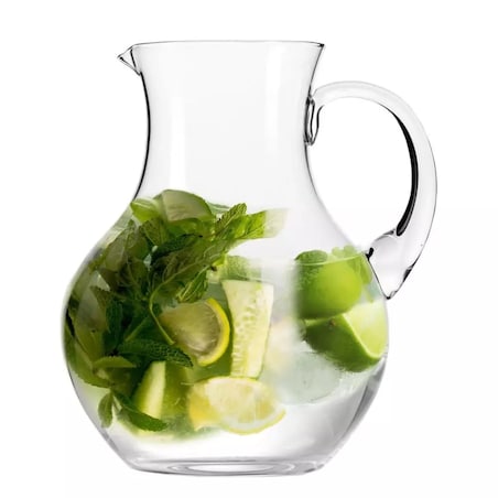 Duży szklany z rączka do wody wina lemoniady dzbanek Harmony KROSNO 1,8 L