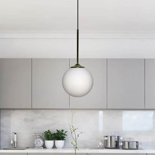 LAMPA wisząca GLASGOW 50101280 Candellux szklana OPRAWA modernistyczny zwis złoty biały