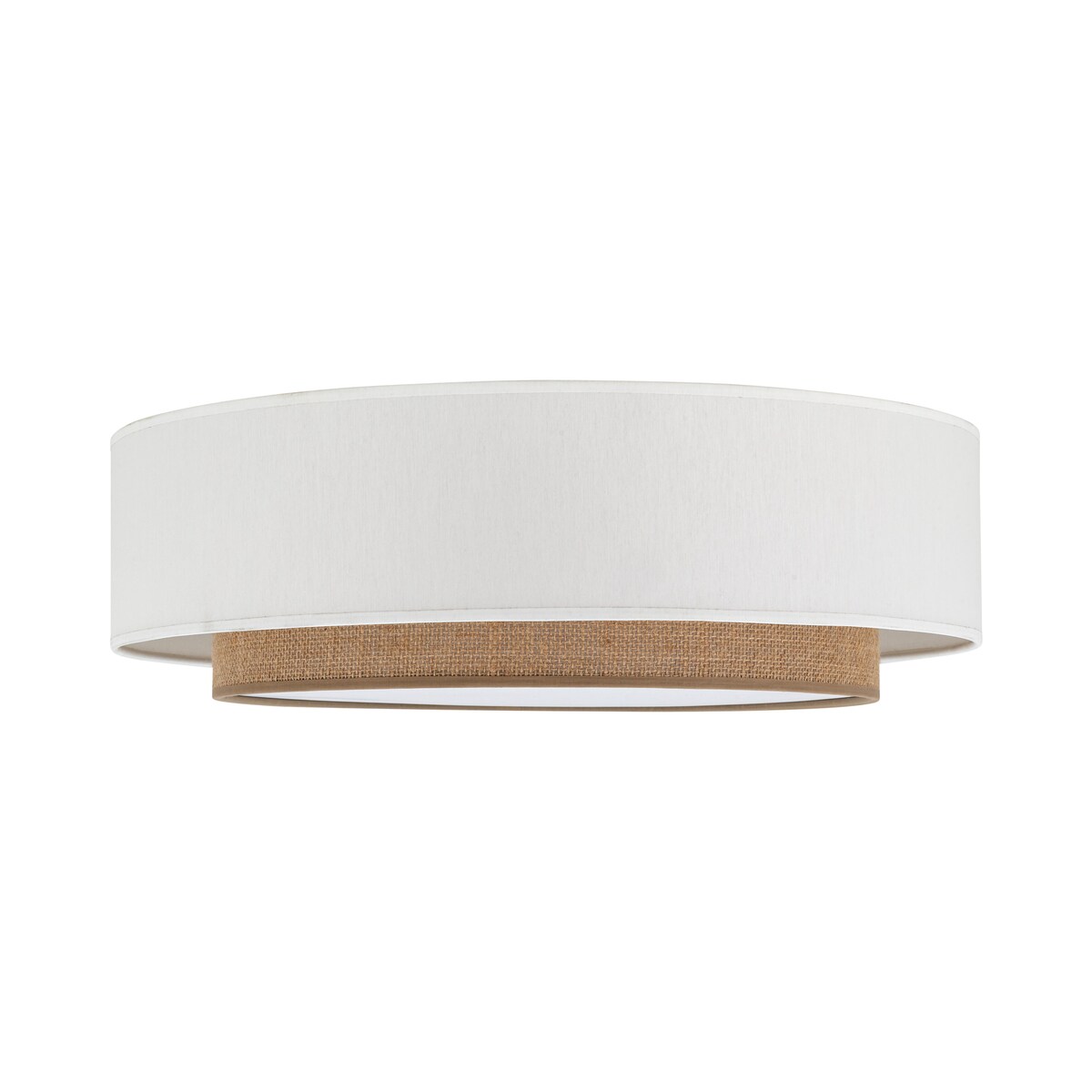 Lampa sufitowa TK Lighting DUO 500 biało-beżowa 50x50 cm, plafon 4xE27