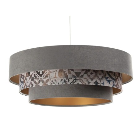 Lampa wisząca TRIO MIX szara/wielokolorowa