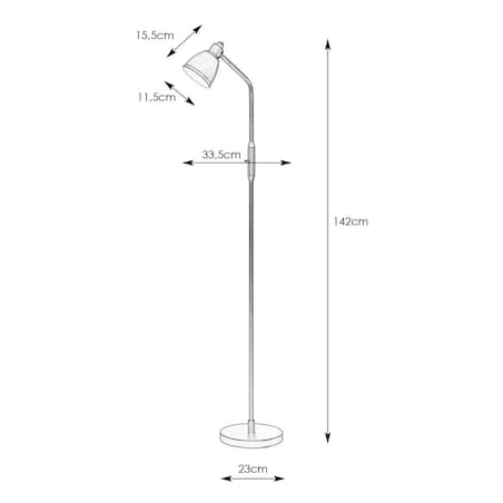 Podłogowa lampa Story 108715 Markslojd metalowa mosiądz