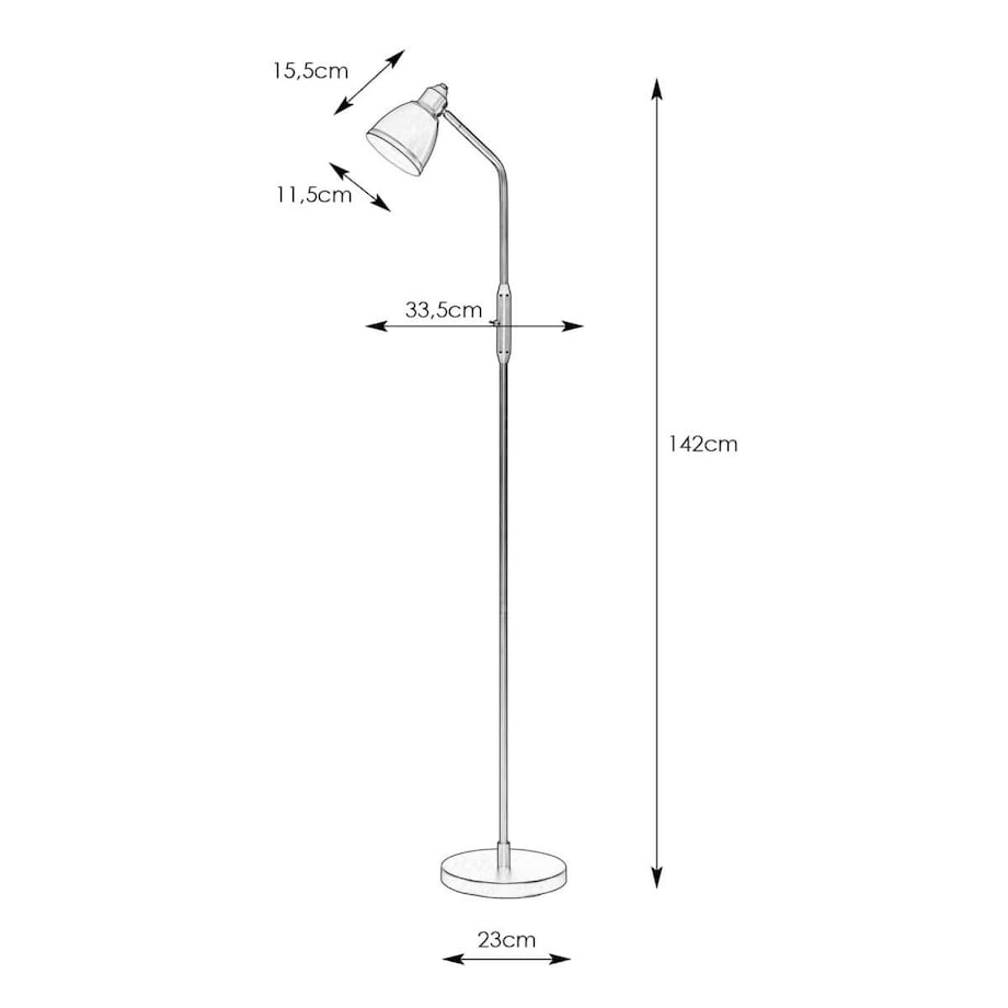 Podłogowa lampa Story 108715 Markslojd metalowa mosiądz