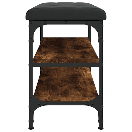 vidaXL Ławka na buty, przydymiony dąb, 62x32x47 cm