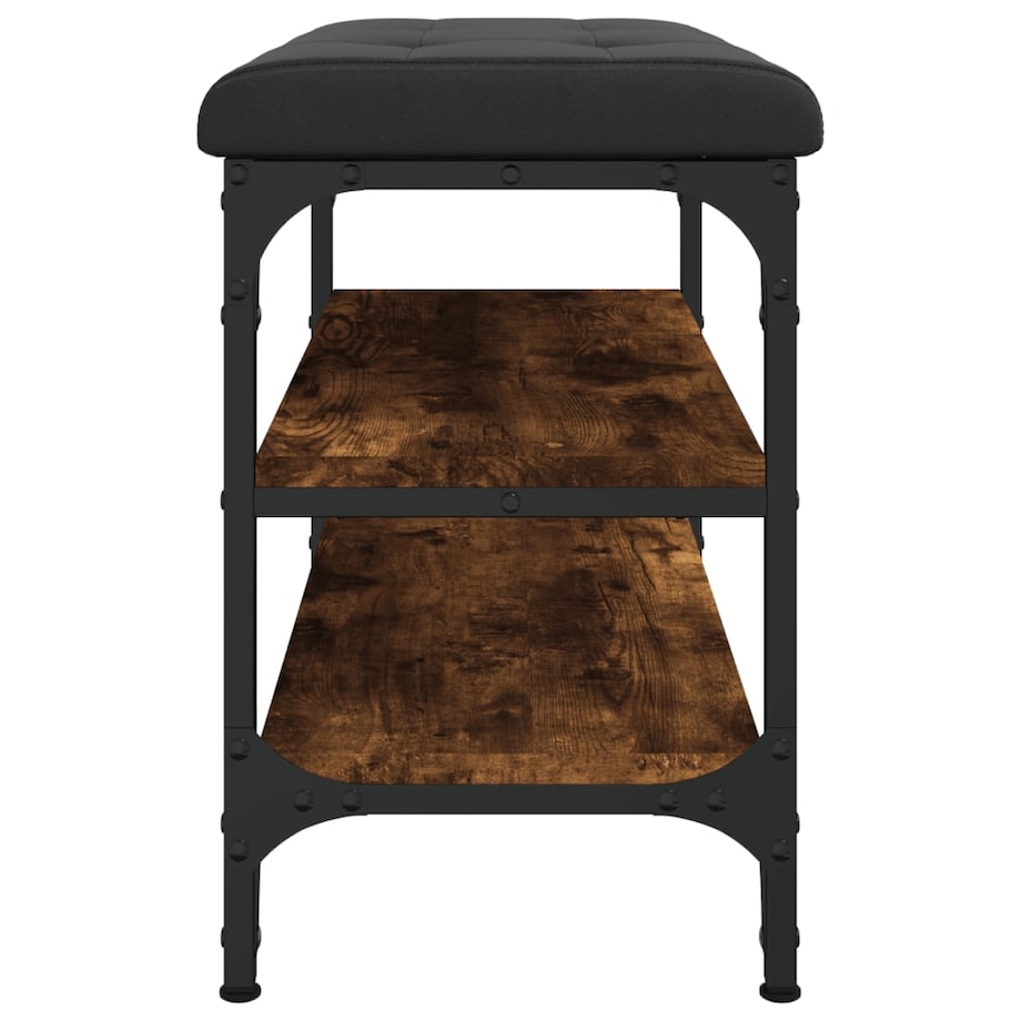 vidaXL Ławka na buty, przydymiony dąb, 62x32x47 cm