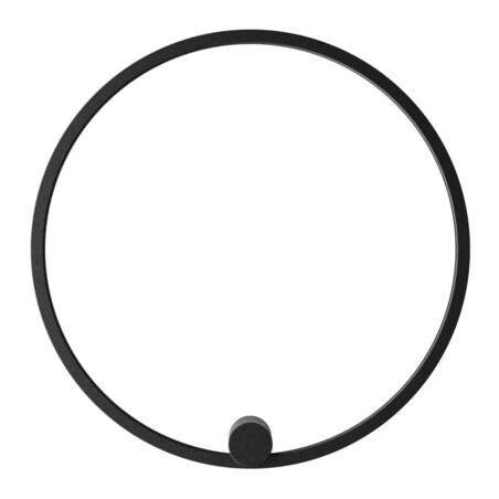 Salonowa lampa ścienna Ringa WL0116-M-BK Yaskr LED 35W 3000-4000K IP44 czarna