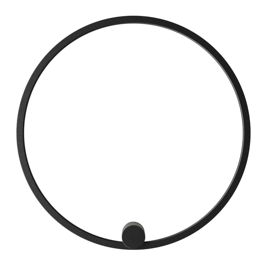 Salonowa lampa ścienna Ringa WL0116-M-BK Yaskr LED 35W 3000-4000K IP44 czarna