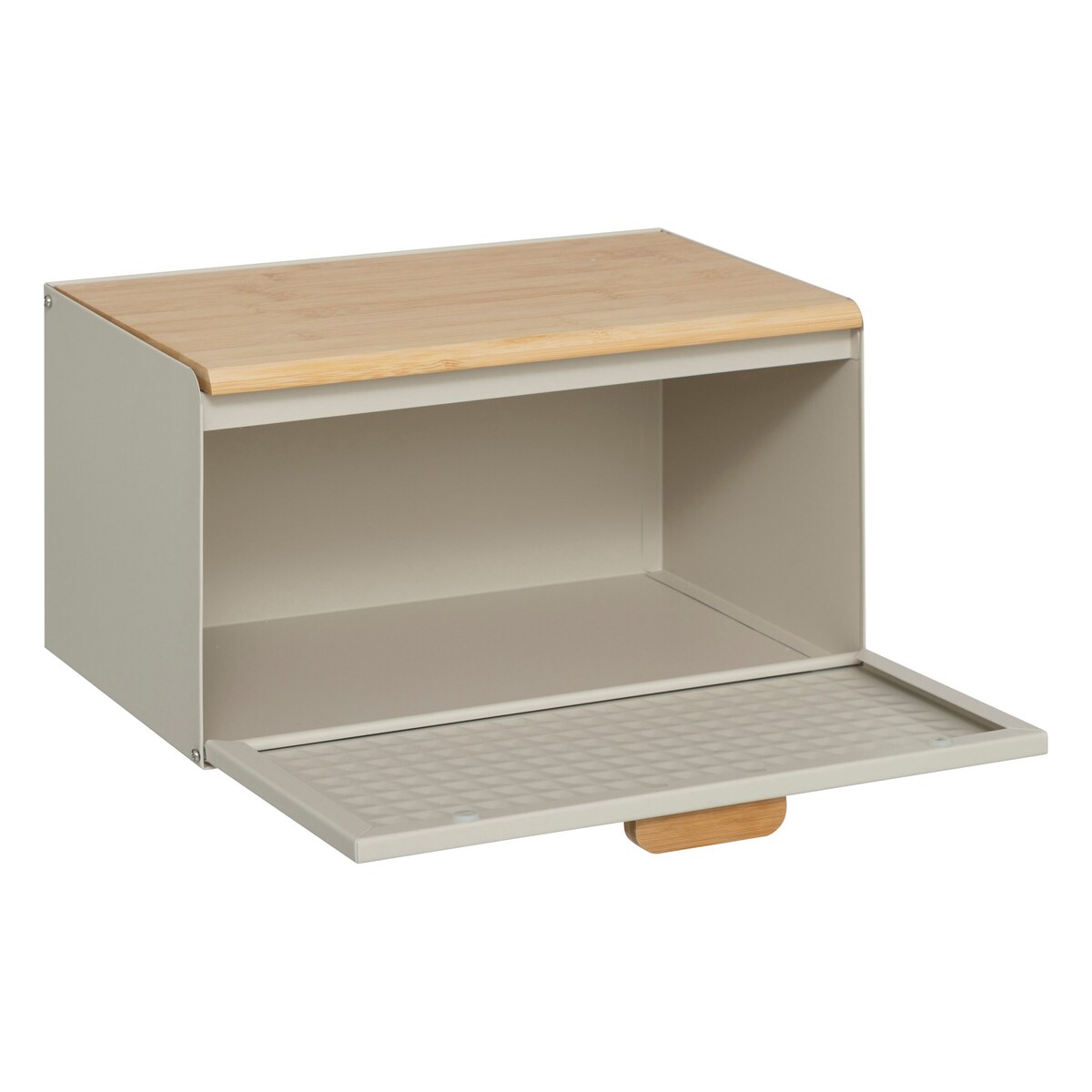 Chlebak metalowy 23,5x35,5x20,8 cm EXTRA beżowy