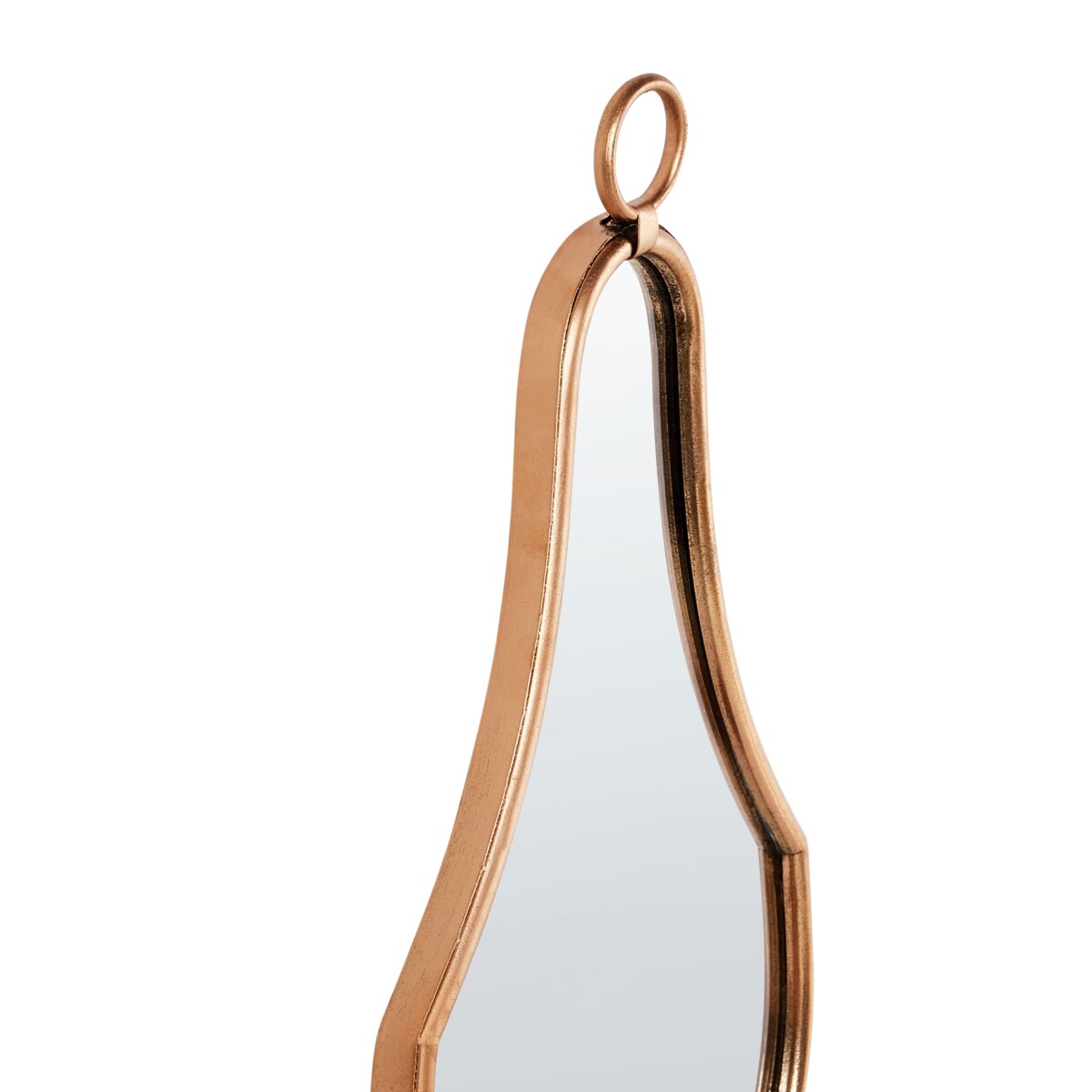 Świecznik wiszący BAZARNES Metal 45 cm Złoty