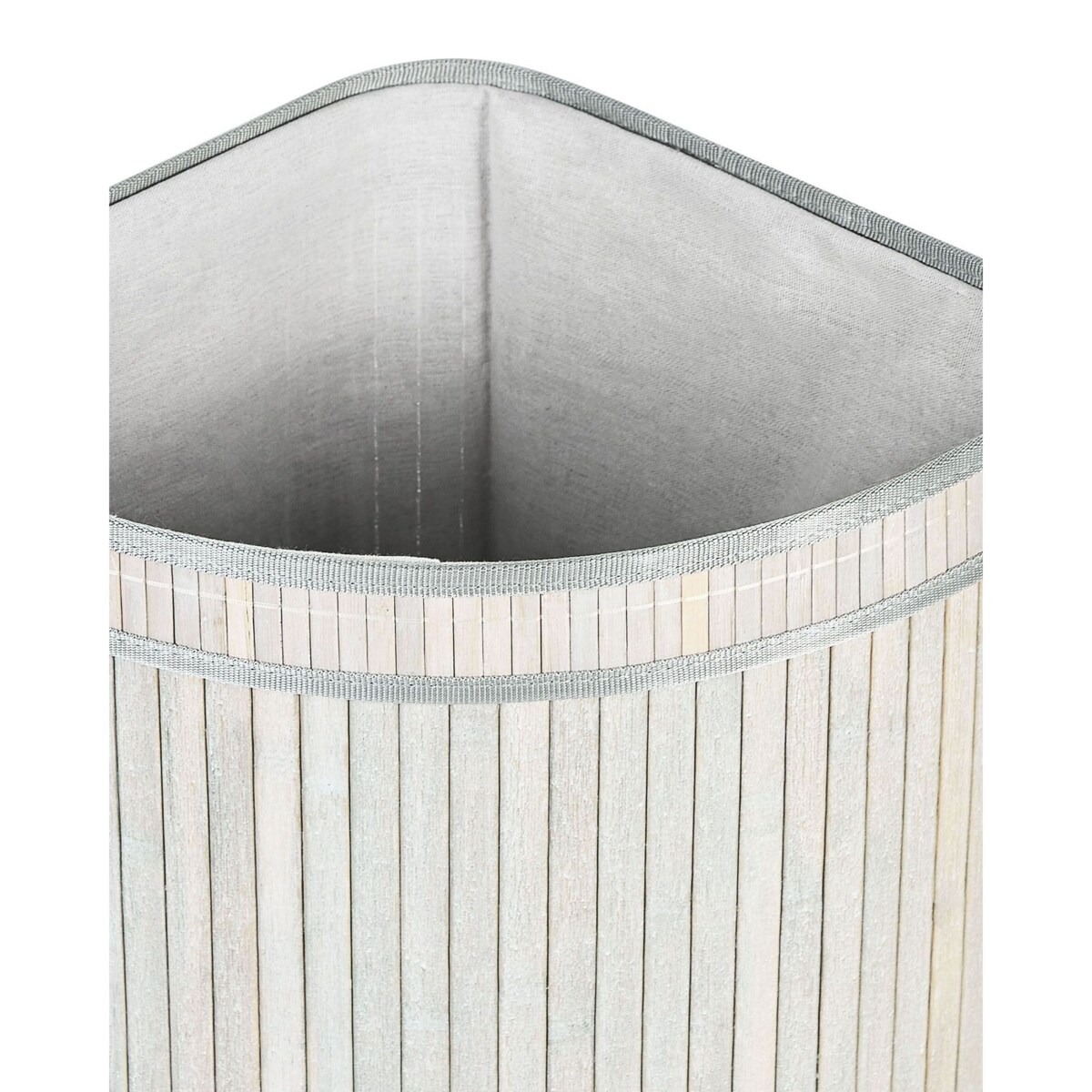 Kosz bambusowy z pokrywką szary BADULLA