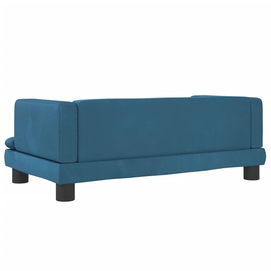 vidaXL Sofa dla dzieci, niebieska, 80x45x30 cm, aksamit