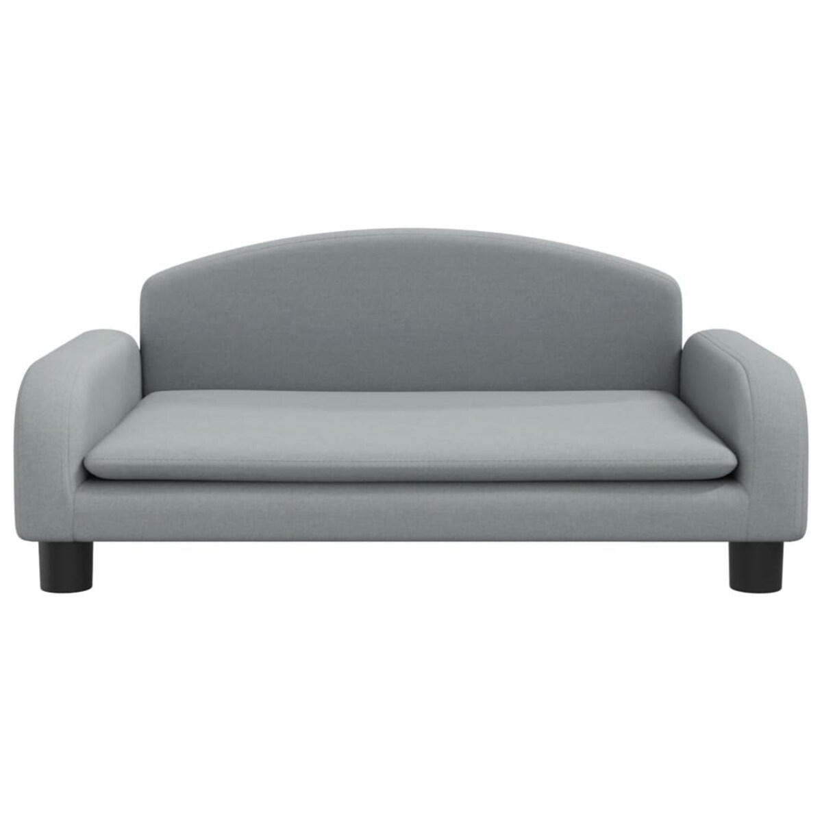 vidaXL Sofa dla dzieci, jasnoszara, 70x45x30 cm, obita tkaniną