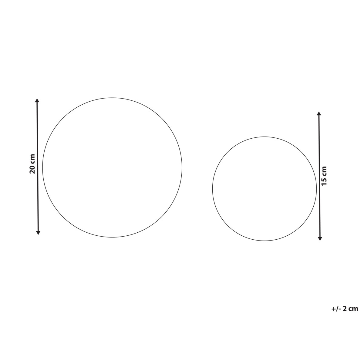Dekoracja świąteczna BOLMEN Bombka 15/20 cm Czarny
