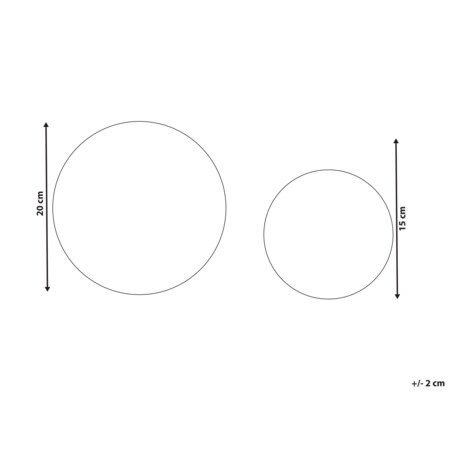 Dekoracja świąteczna BOLMEN Bombka 15/20 cm Czarny